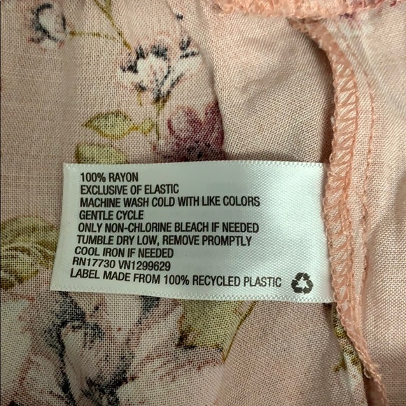 xhilaration floral jumpsuit w/smocked waist - Picture 5 of 5